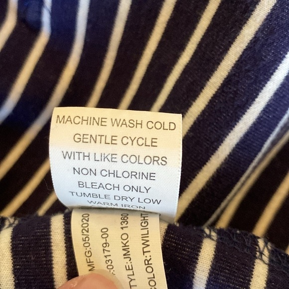 Johnnie-O full zip hooded jacket navy with stripes  size XLarge? - Picture 6 of 11